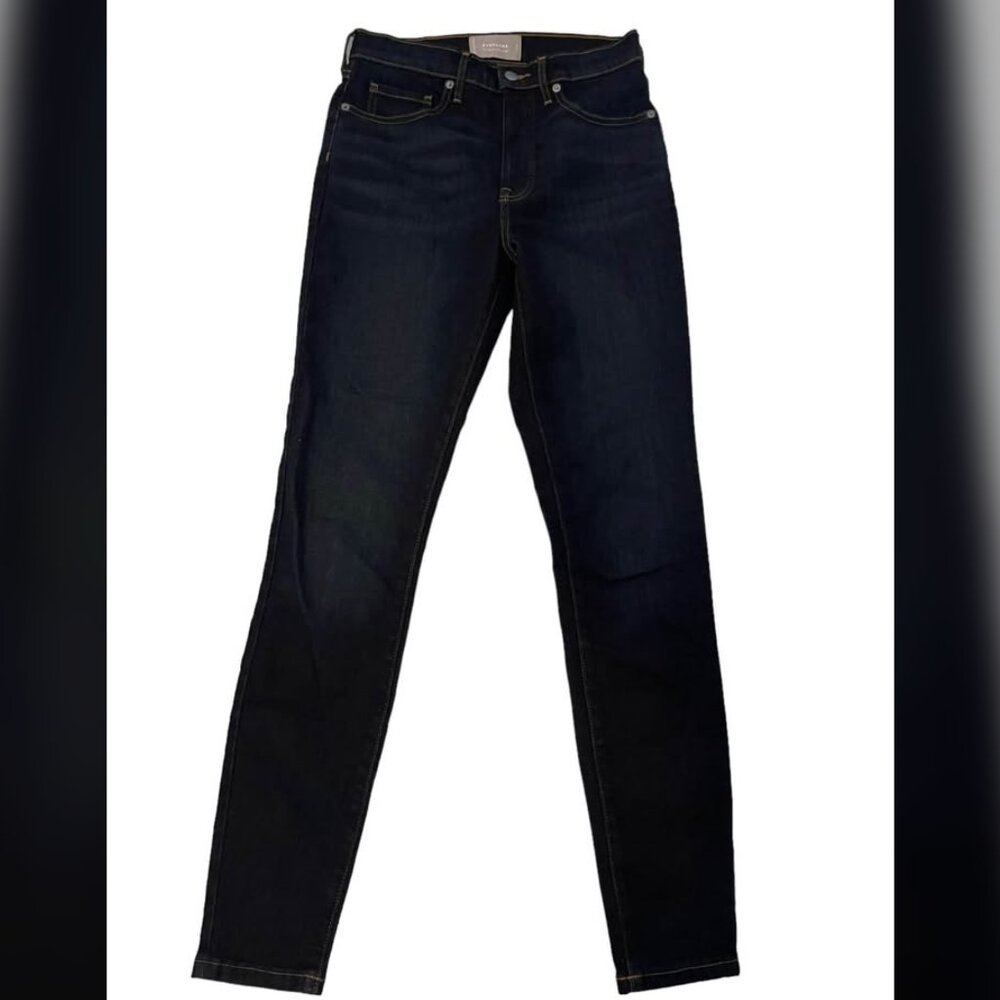 Everlane NEW The High Rise Skinny Jean Dark Indigo Wash size 27 Tall